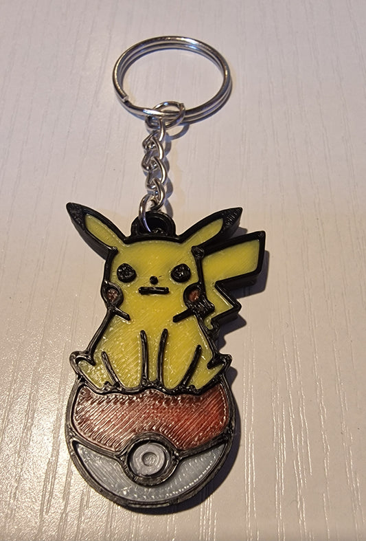 3D Printed Pikachu Keychain