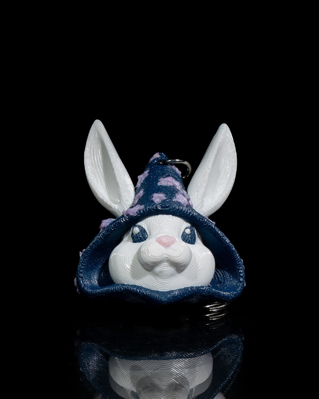 3D Wizard Rabbit Keychain