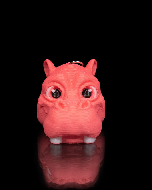 3D printed Hippo Keychains