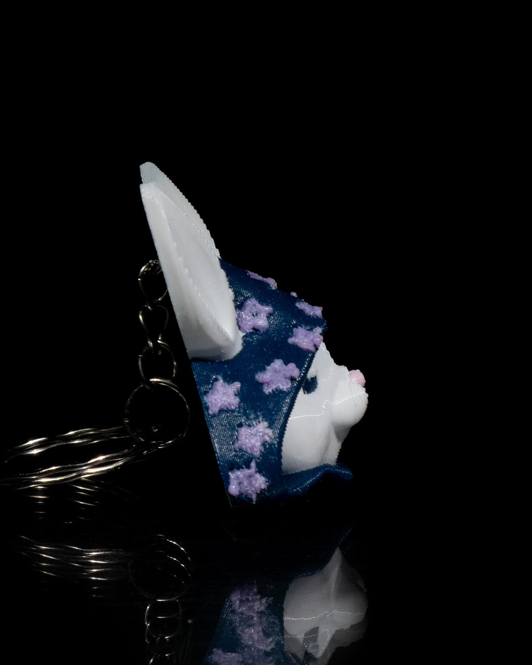 3D Wizard Rabbit Keychain