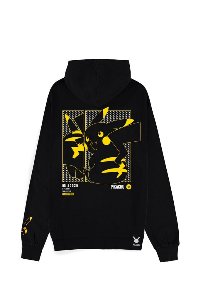 Pokemon Zipper Hoodie Sweater Pikachu Electrifying Line-art